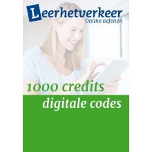 Digitale codes  per mail 1000 credits